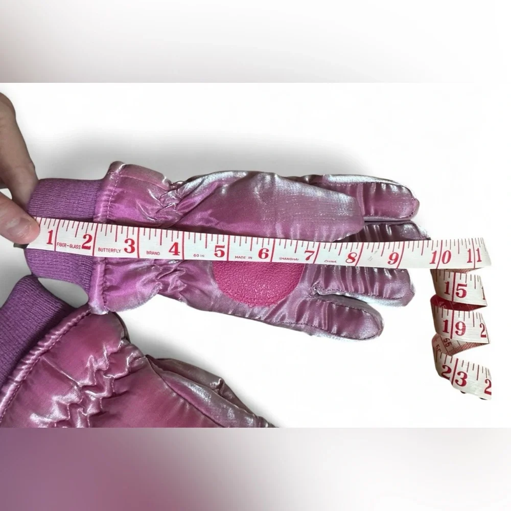 Girls Pink Winter Gloves